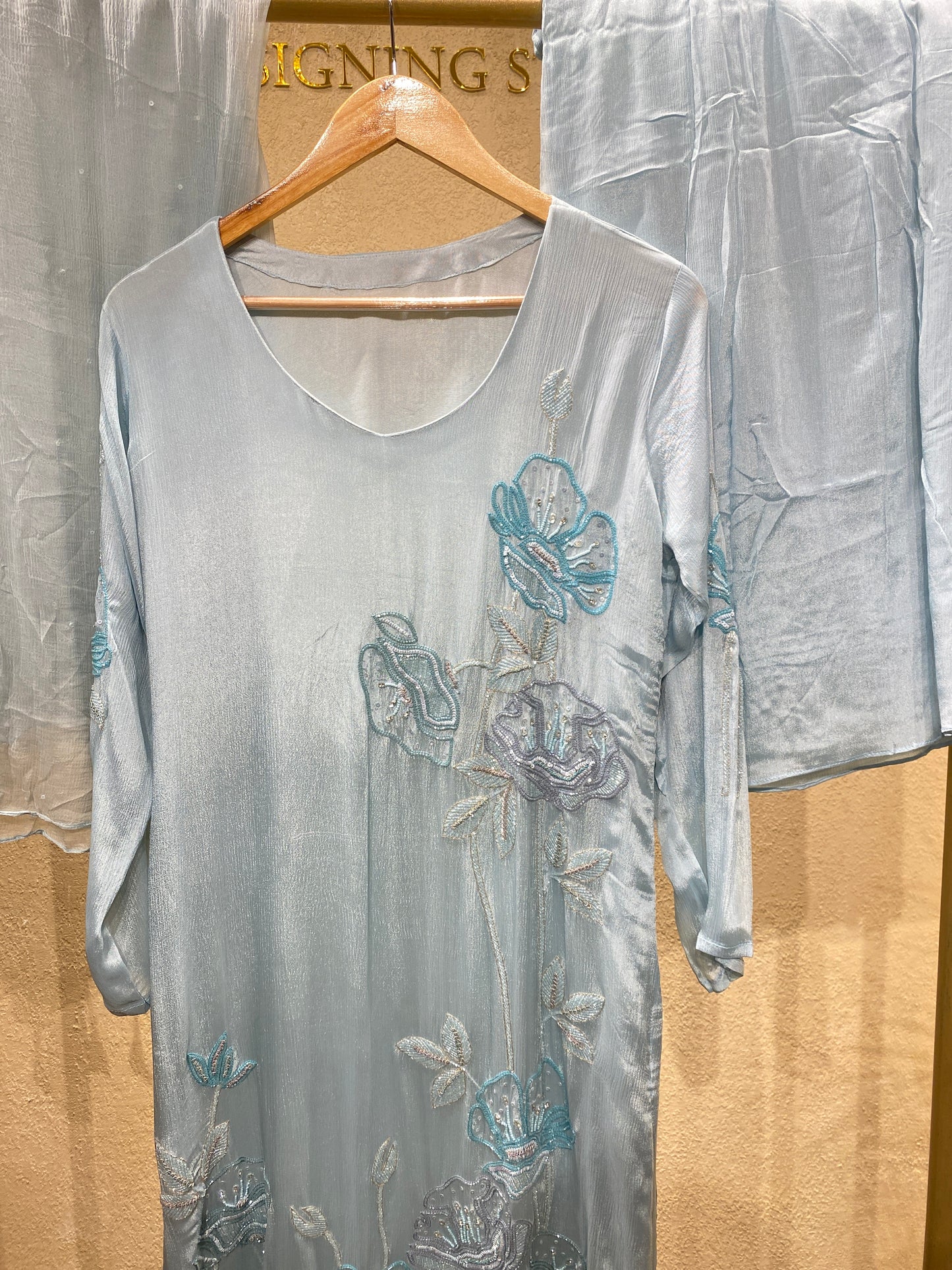 Bluesalwar. 3Pc