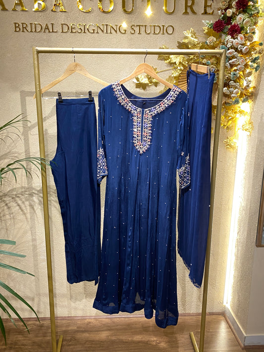blue gown