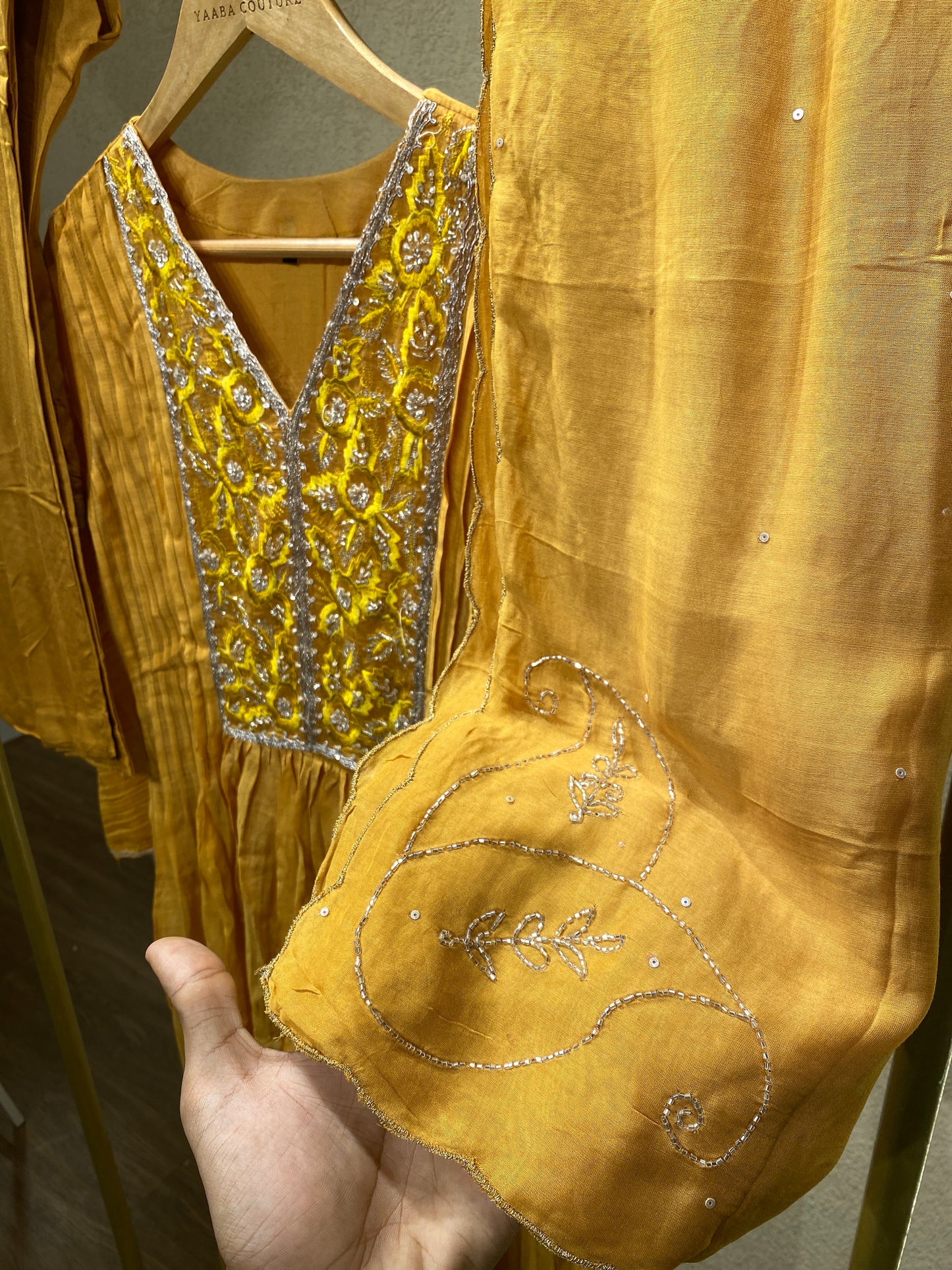 Gown Yellow 3Pc