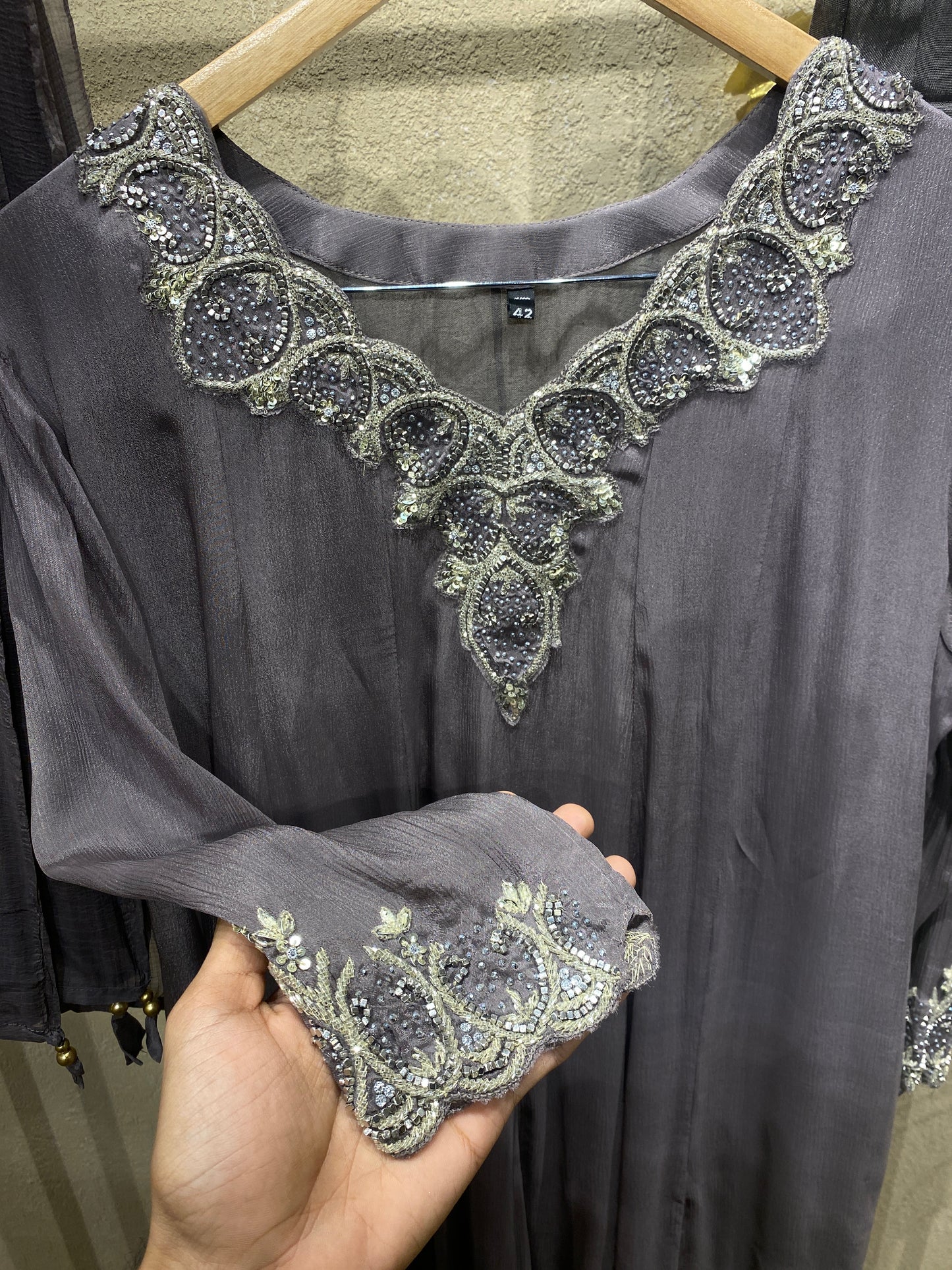 Panel Cut Gown