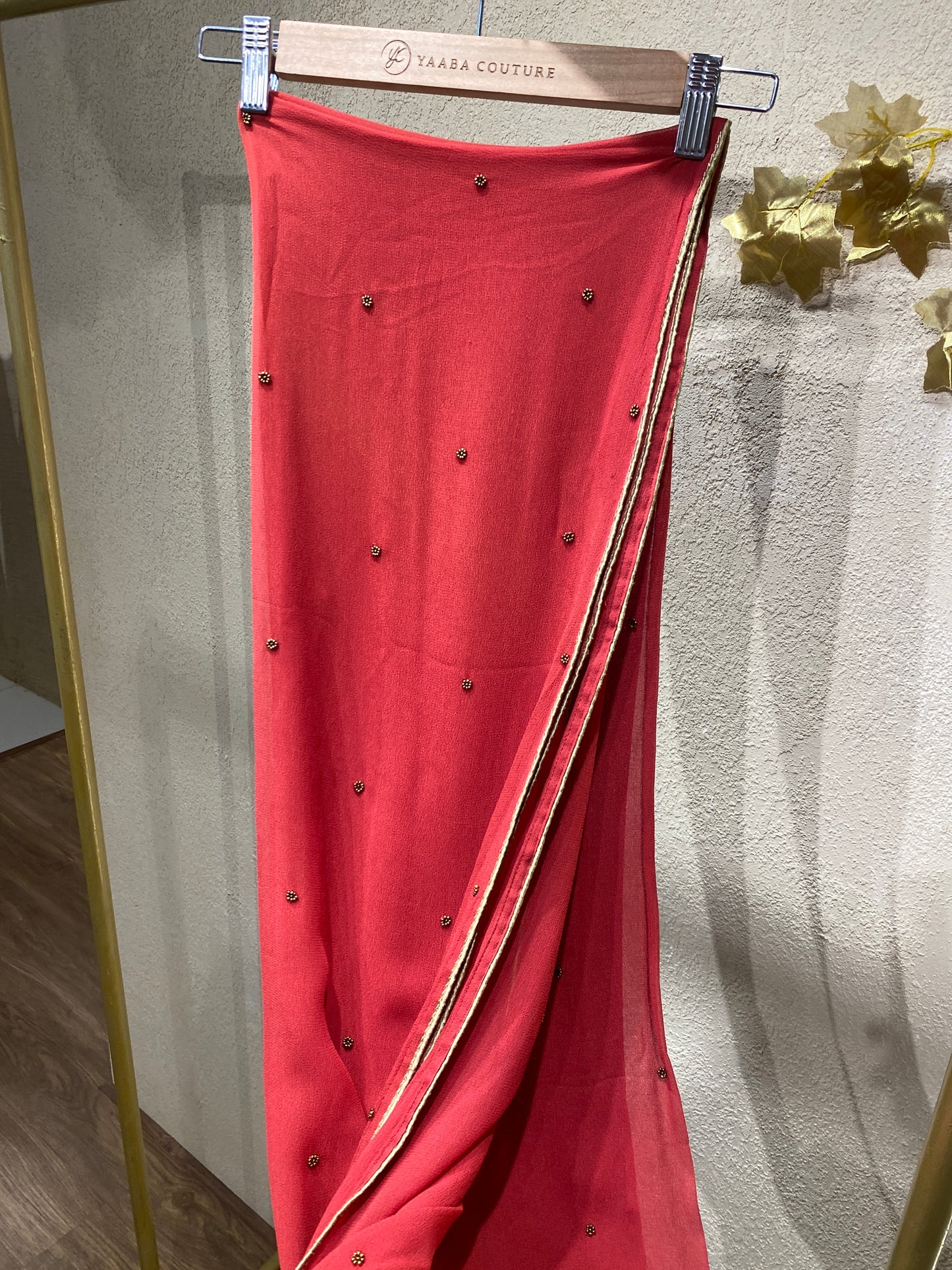Georgette Red Shwal