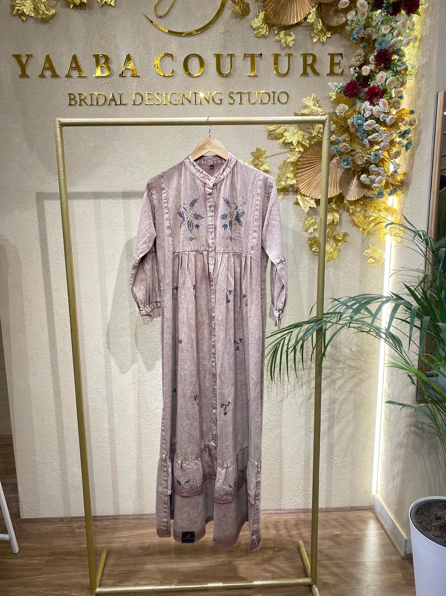 QADRA denim gown