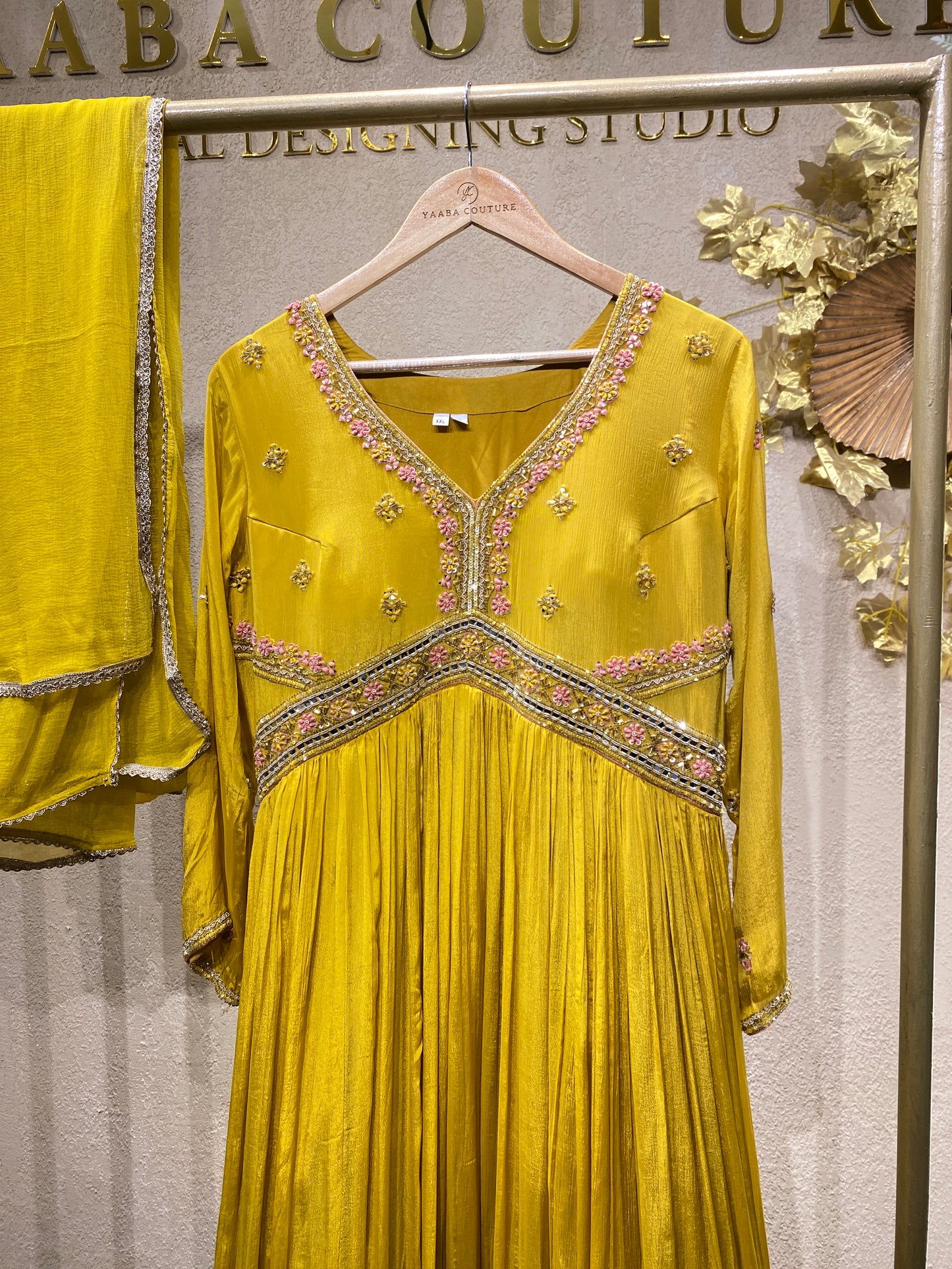 Yellow 2Pc Gown