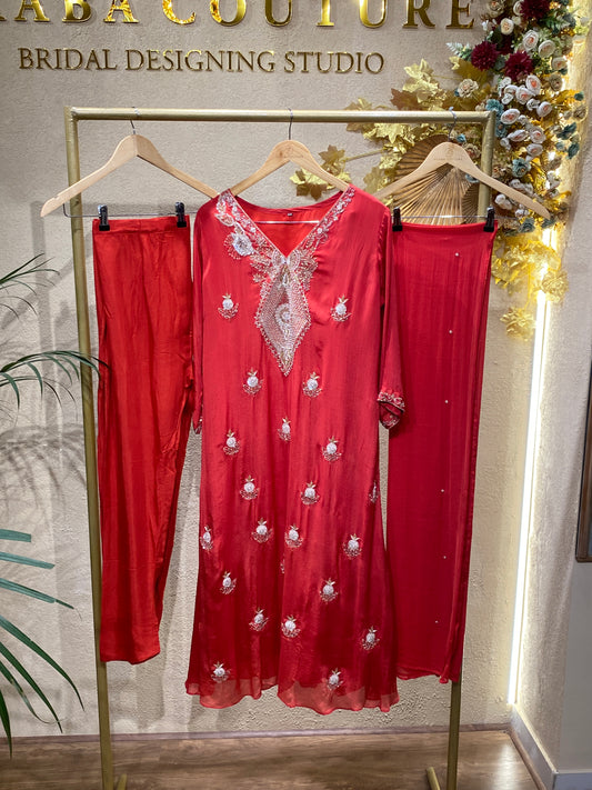 Alinesalwar Red 3Pc