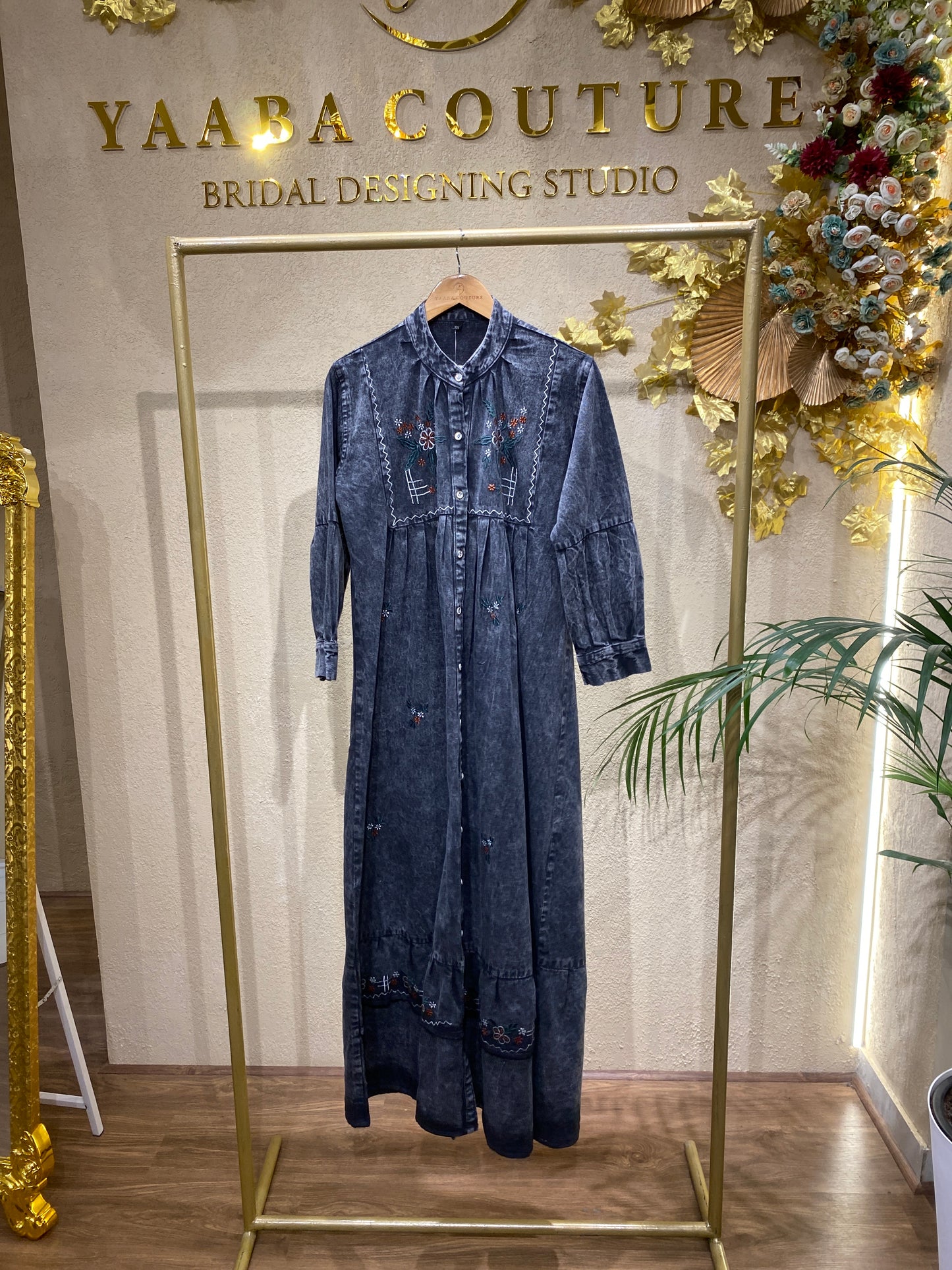 QADRA denim gown