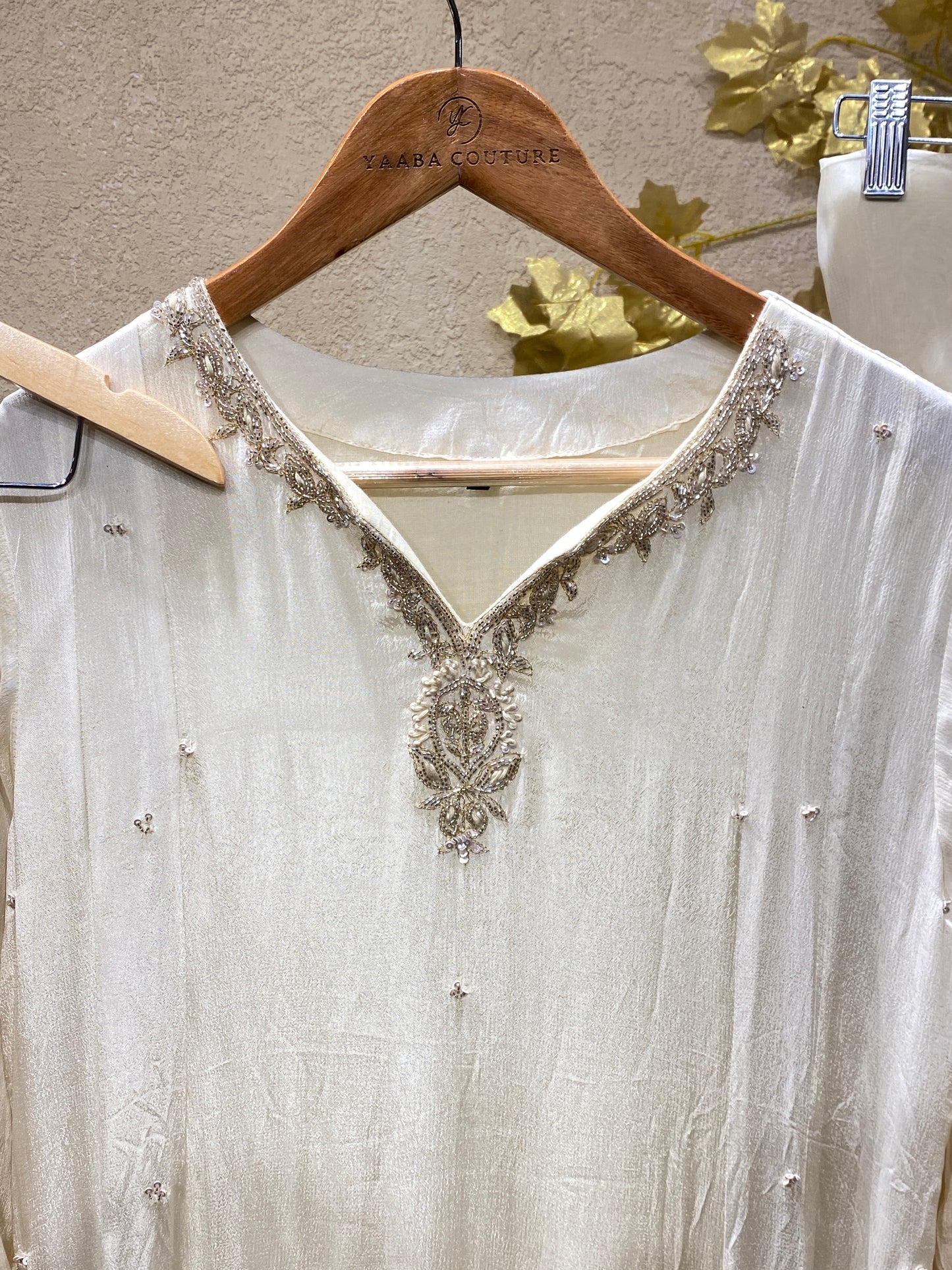 Cream Salwar 3Pc