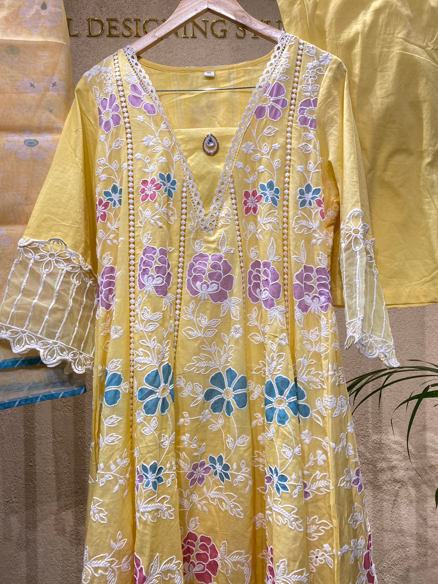 Gown Yellow 3 Pc