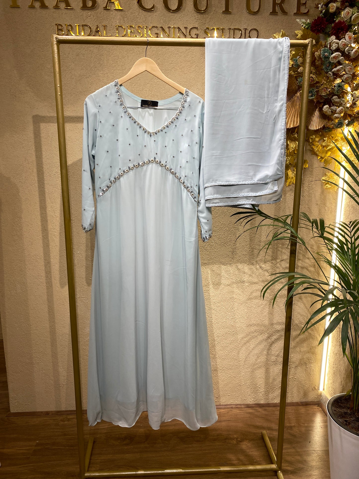Lblue Aliyacutsalwar