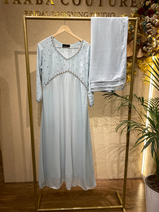 Lblue Aliyacutsalwar