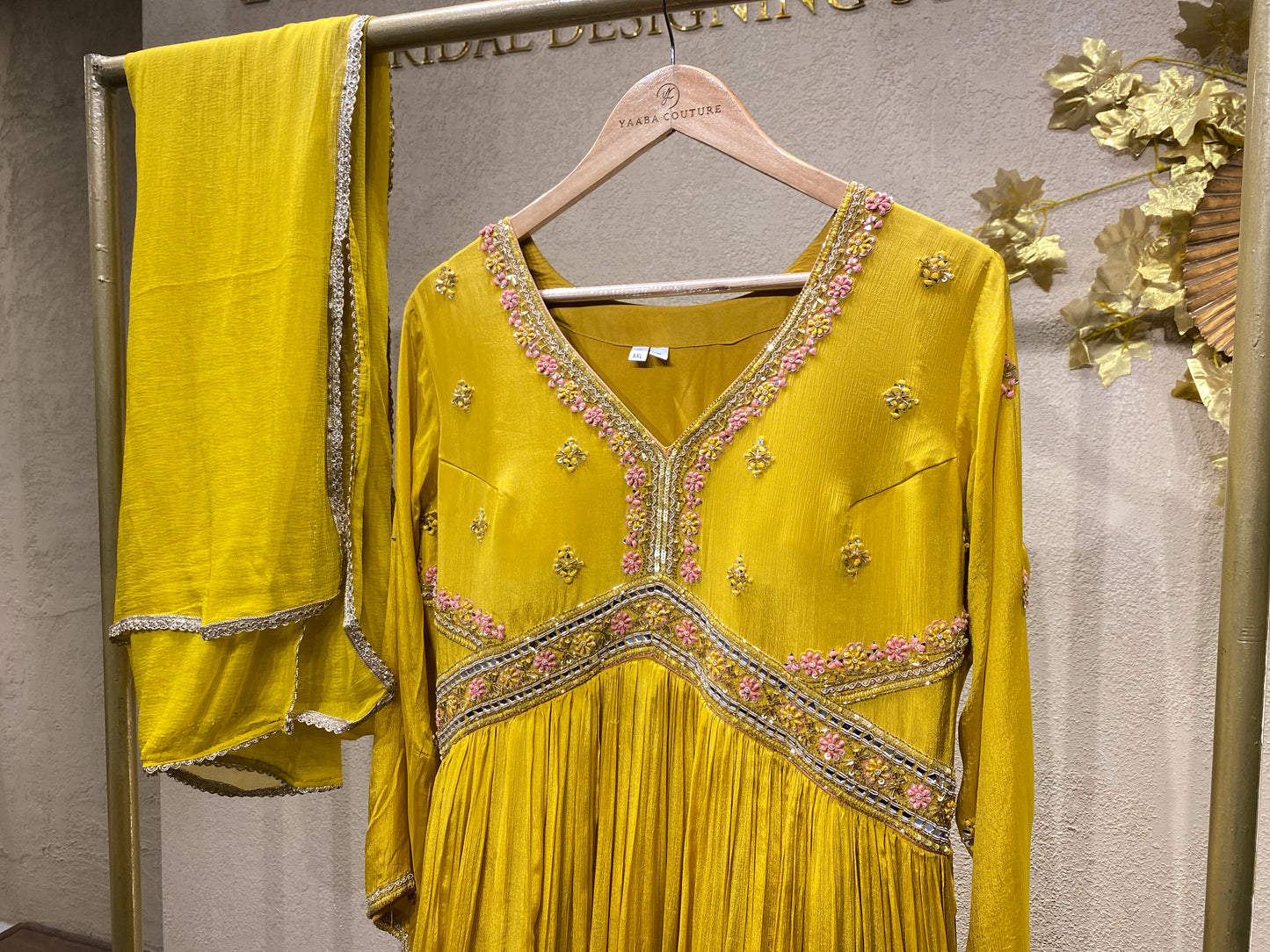 Yellow 2Pc Gown