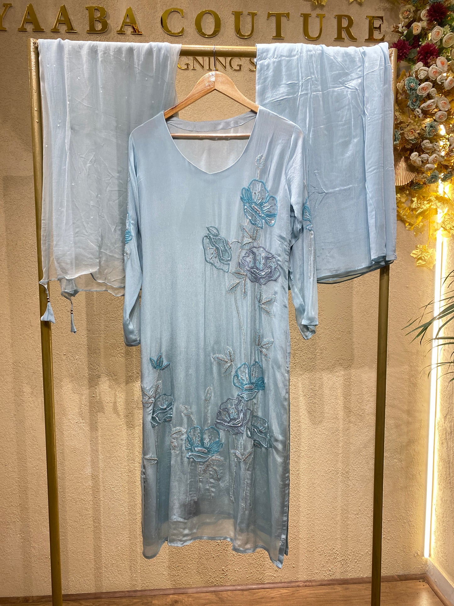 Bluesalwar. 3Pc