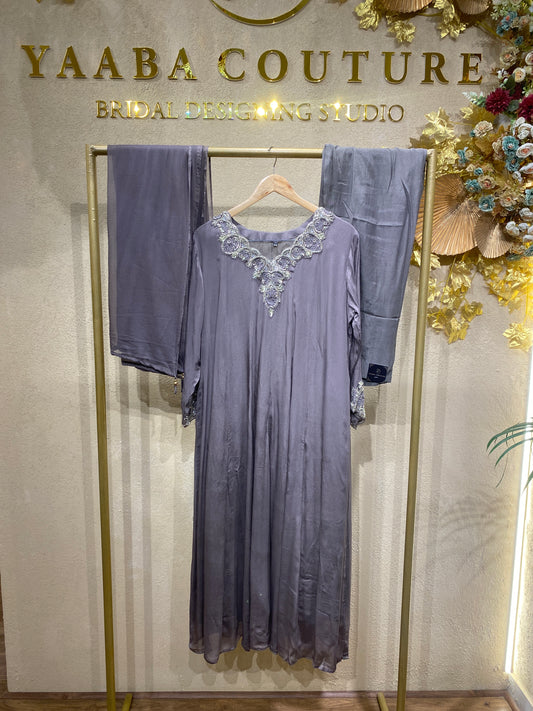 Panel Cut Gown