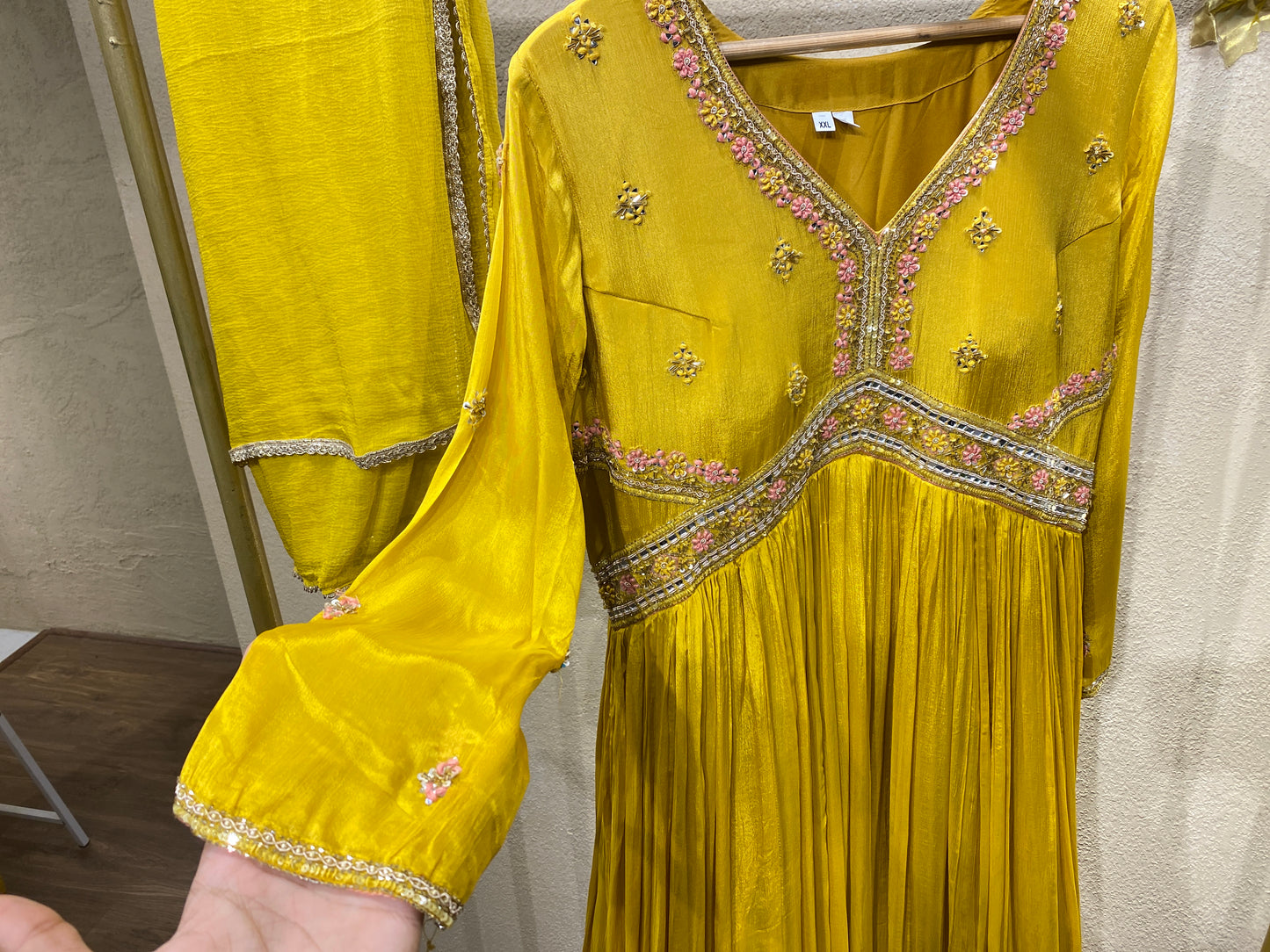 Yellow 2Pc Gown