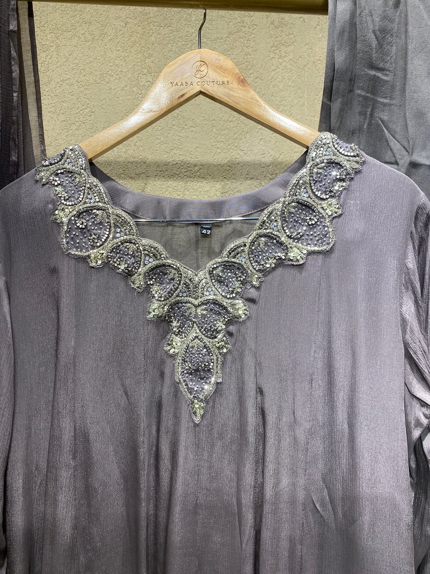 Panel Cut Gown