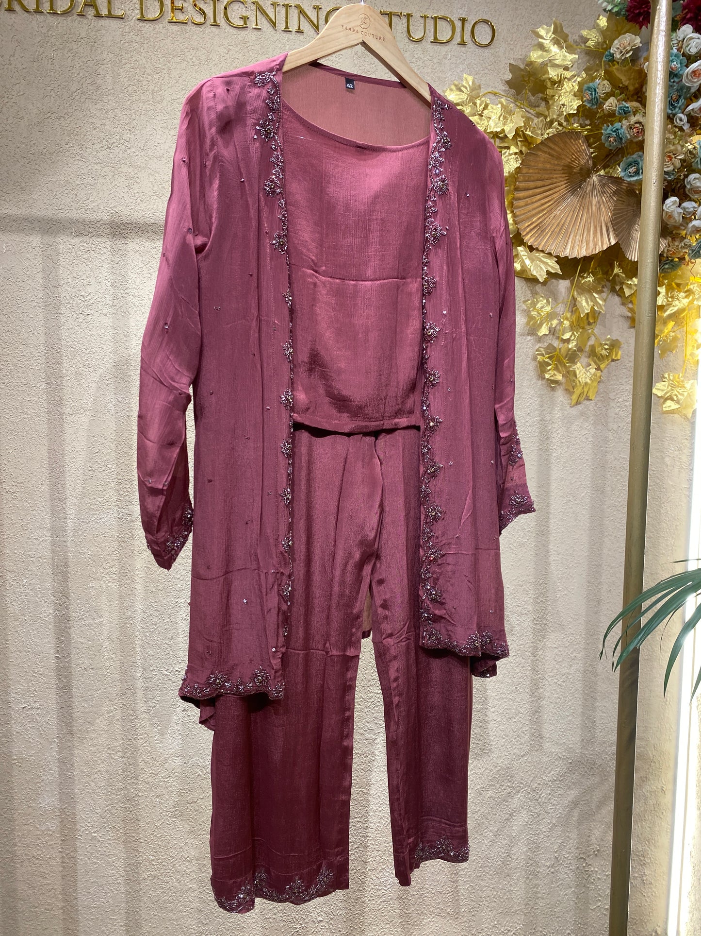 Coatsalwar Purple 3Pc