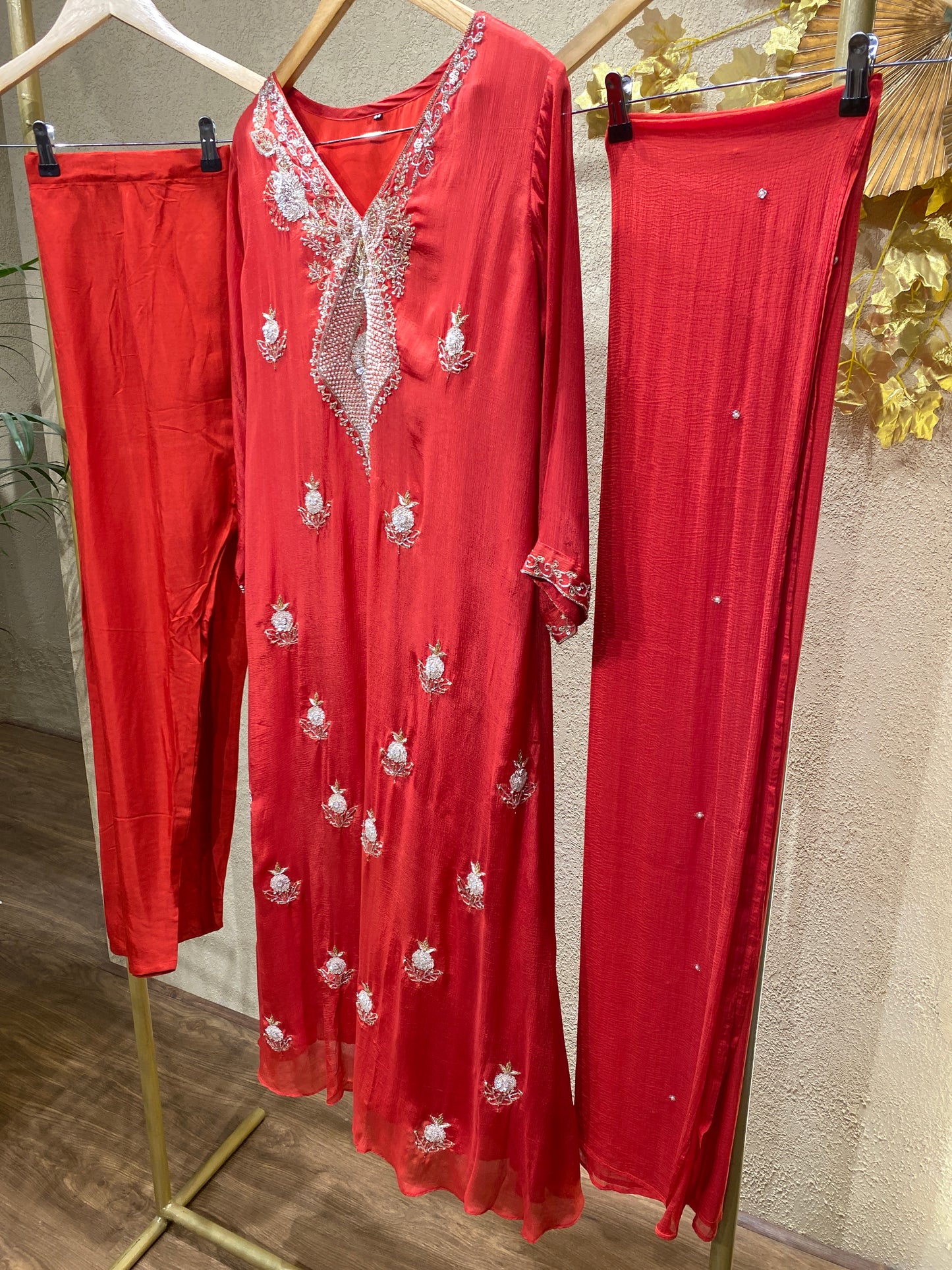 Alinesalwar Red 3Pc