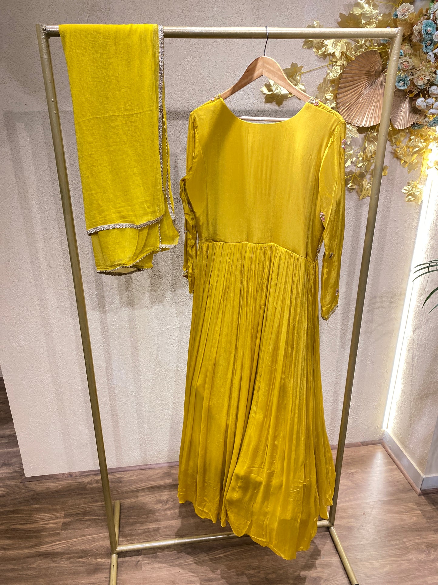 Yellow 2Pc Gown
