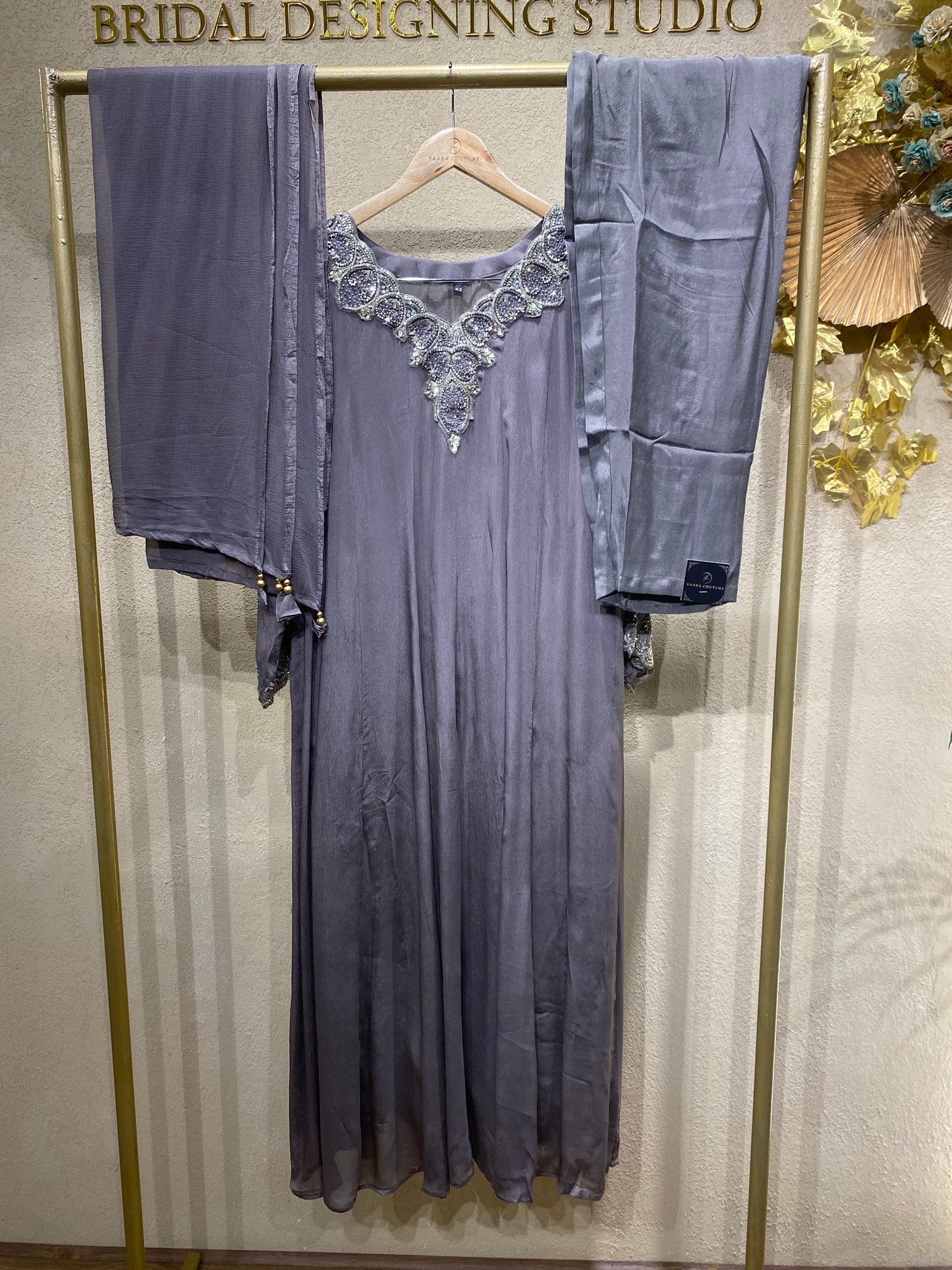 Panel Cut Gown