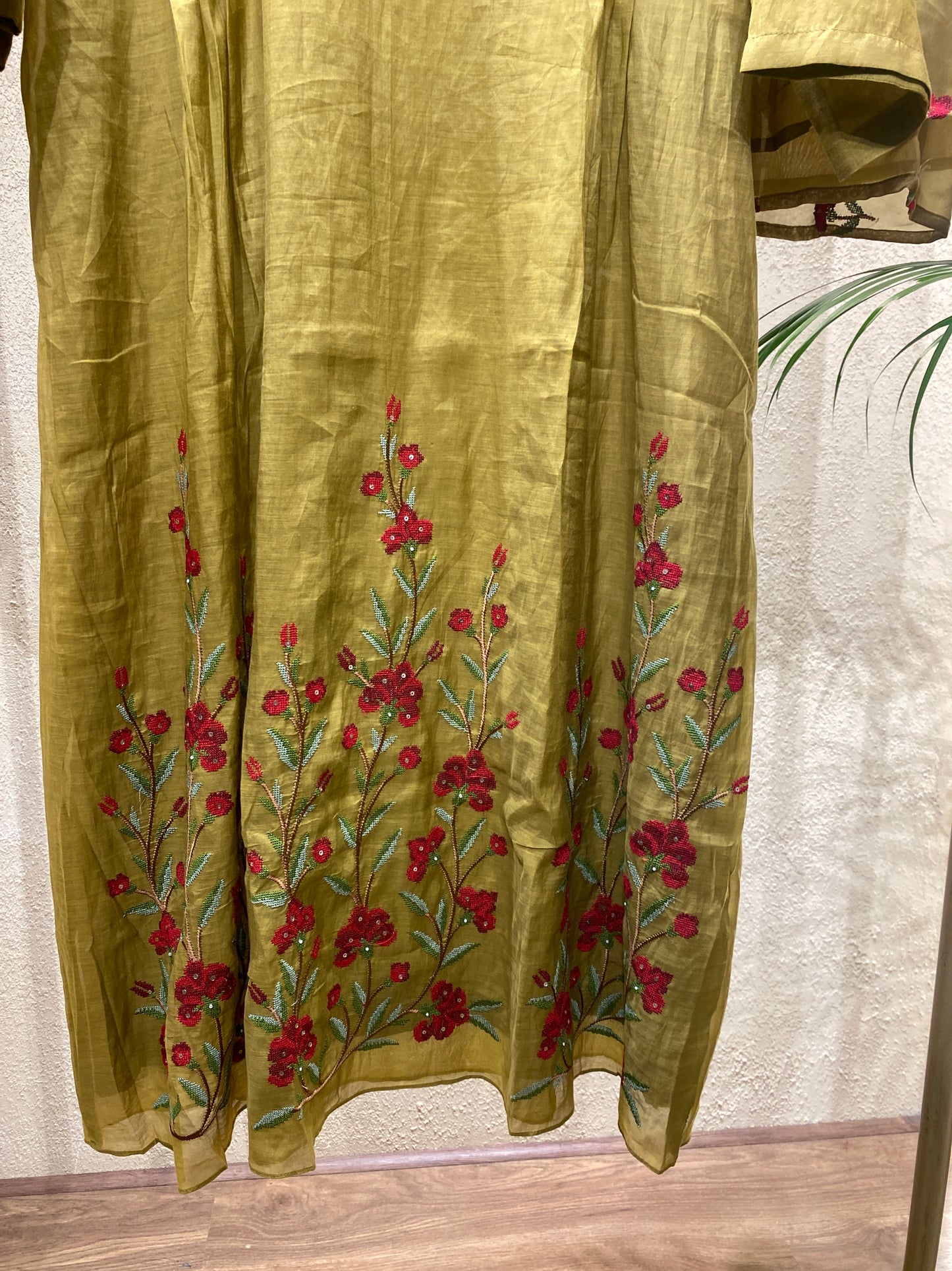 Alinesalwar Olive 3 Pc