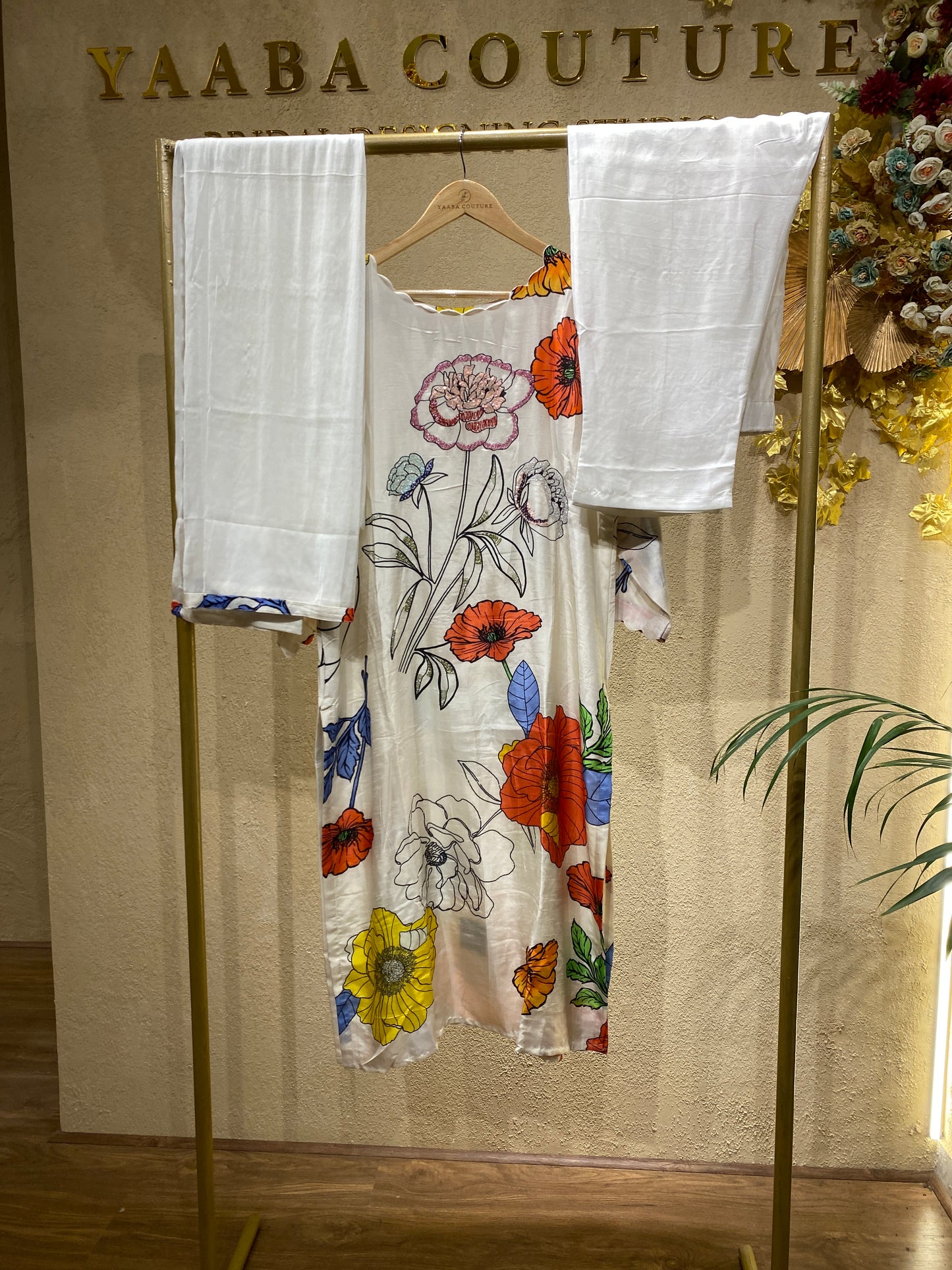Salwar Off White 3Pc