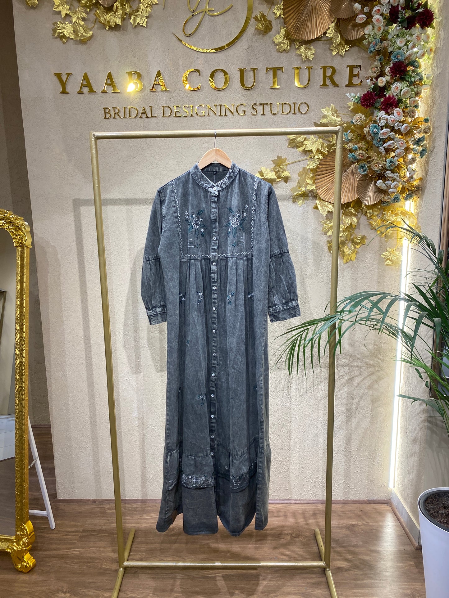 QADRA denim gown