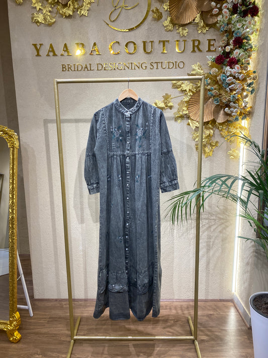 QADRA denim gown