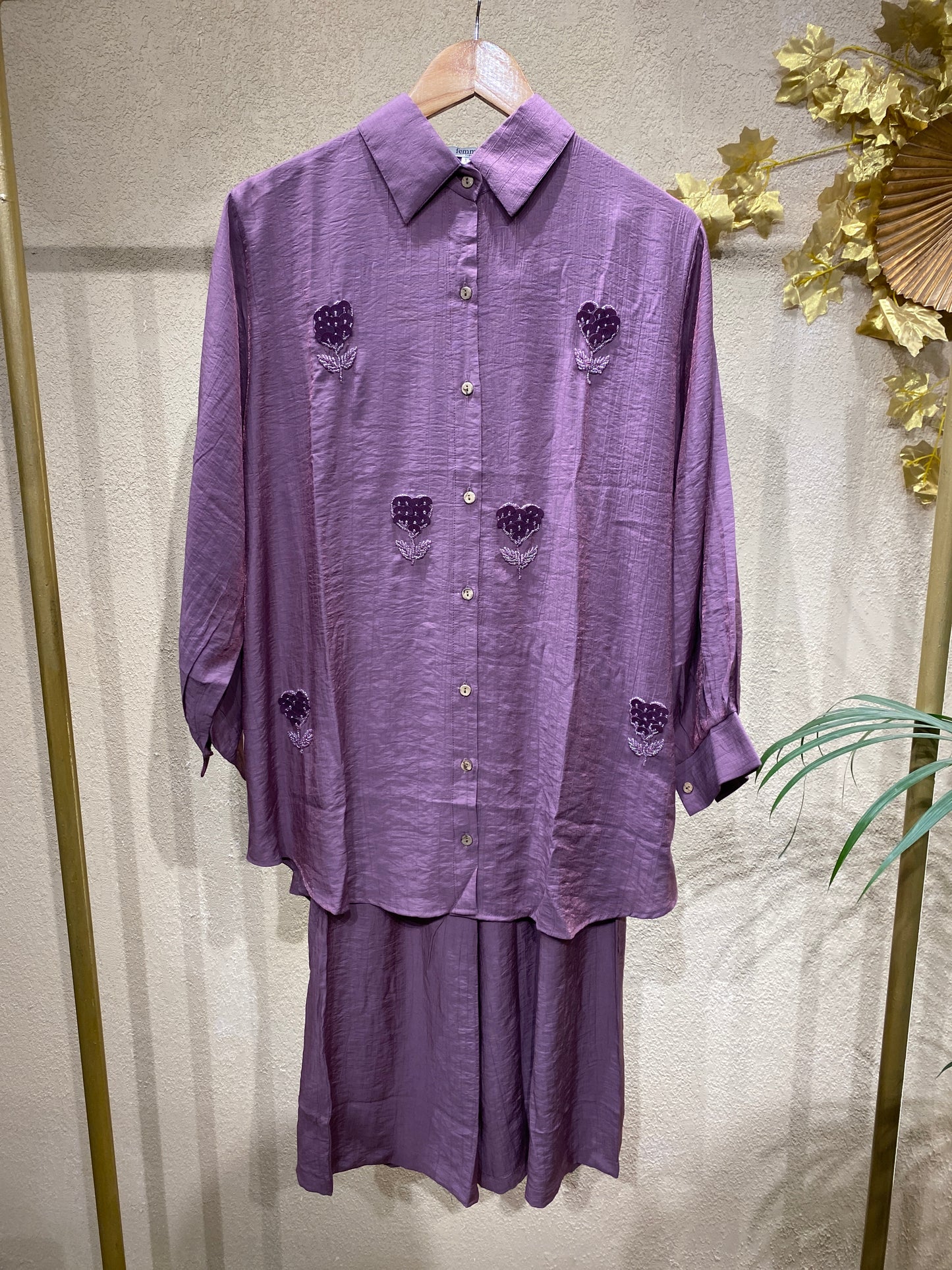 QADRA shimmertop& pant