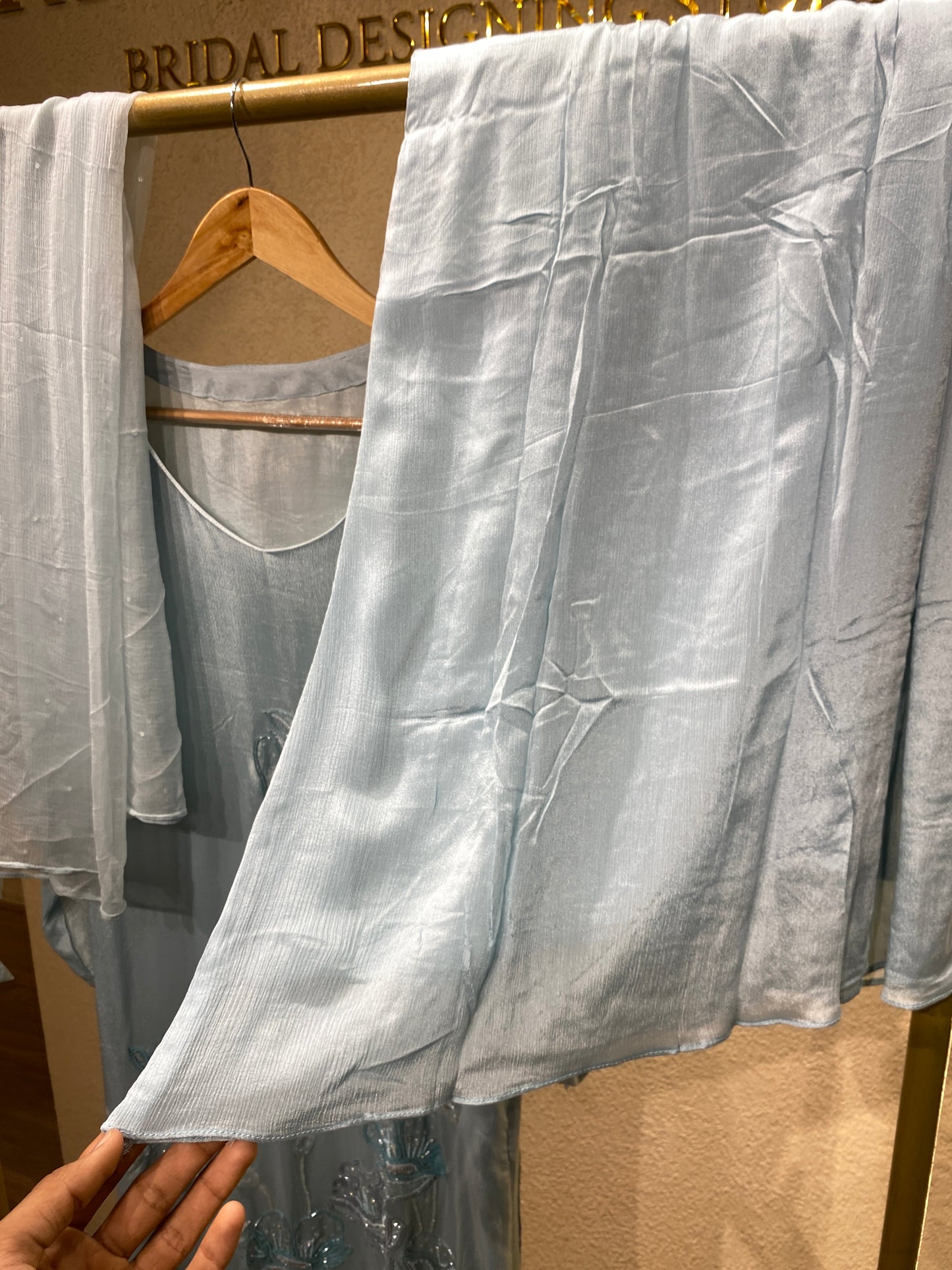 Bluesalwar. 3Pc