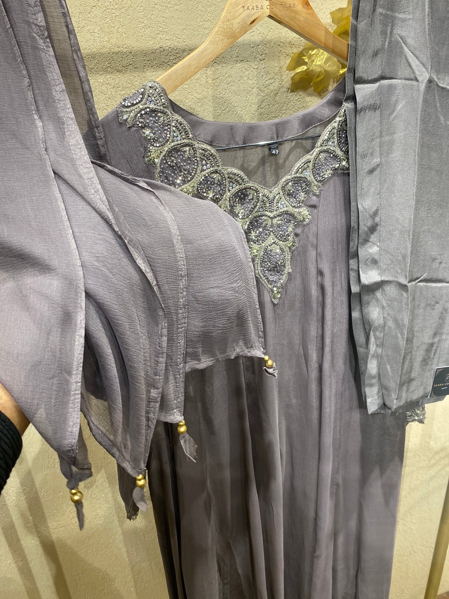 Panel Cut Gown